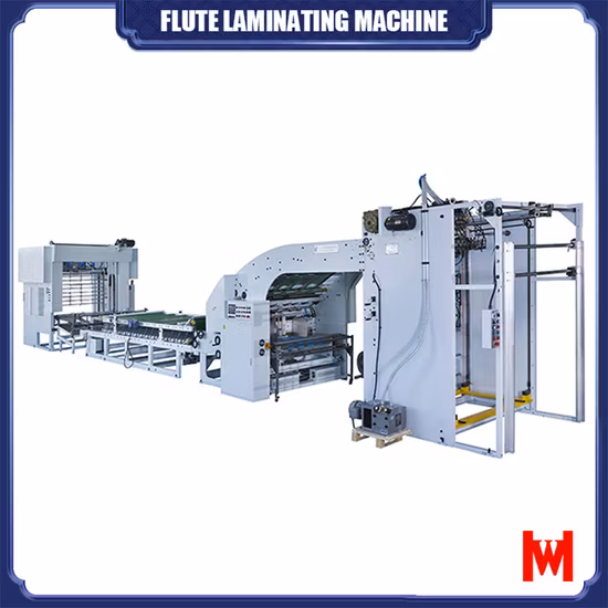 Laminador de papel flauta automático para papelão ondulado, laminador de papelão cinza
