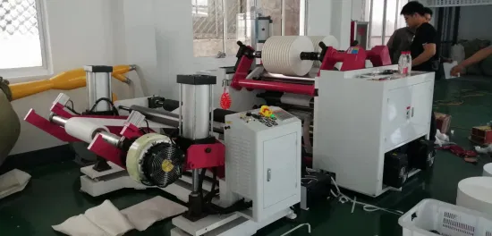 Máquina de corte e rebobinamento de superfície de palha de papel de servo controle